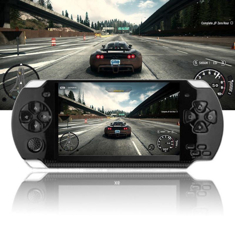 Consola de juegos portátil 4.3 pulgadas 8G Pantalla de fácil operación Soporte de reproductor de MP3 MP4 MP5 para juegos de psp, cámara, video, libro electrónico