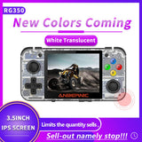 NUEVO ANBERNIC Juego retro 350 Videojuegos Actualización de consola de juegos ps1 juego 64bit opendingux 3.5 pulgadas 2500+ juegos RG350 Regalo infantil IPS